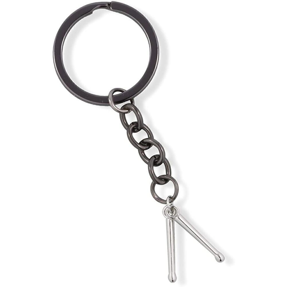 Snare Drum Charm Necklace with Drum Sticks Keychain - Picture 7 of 8